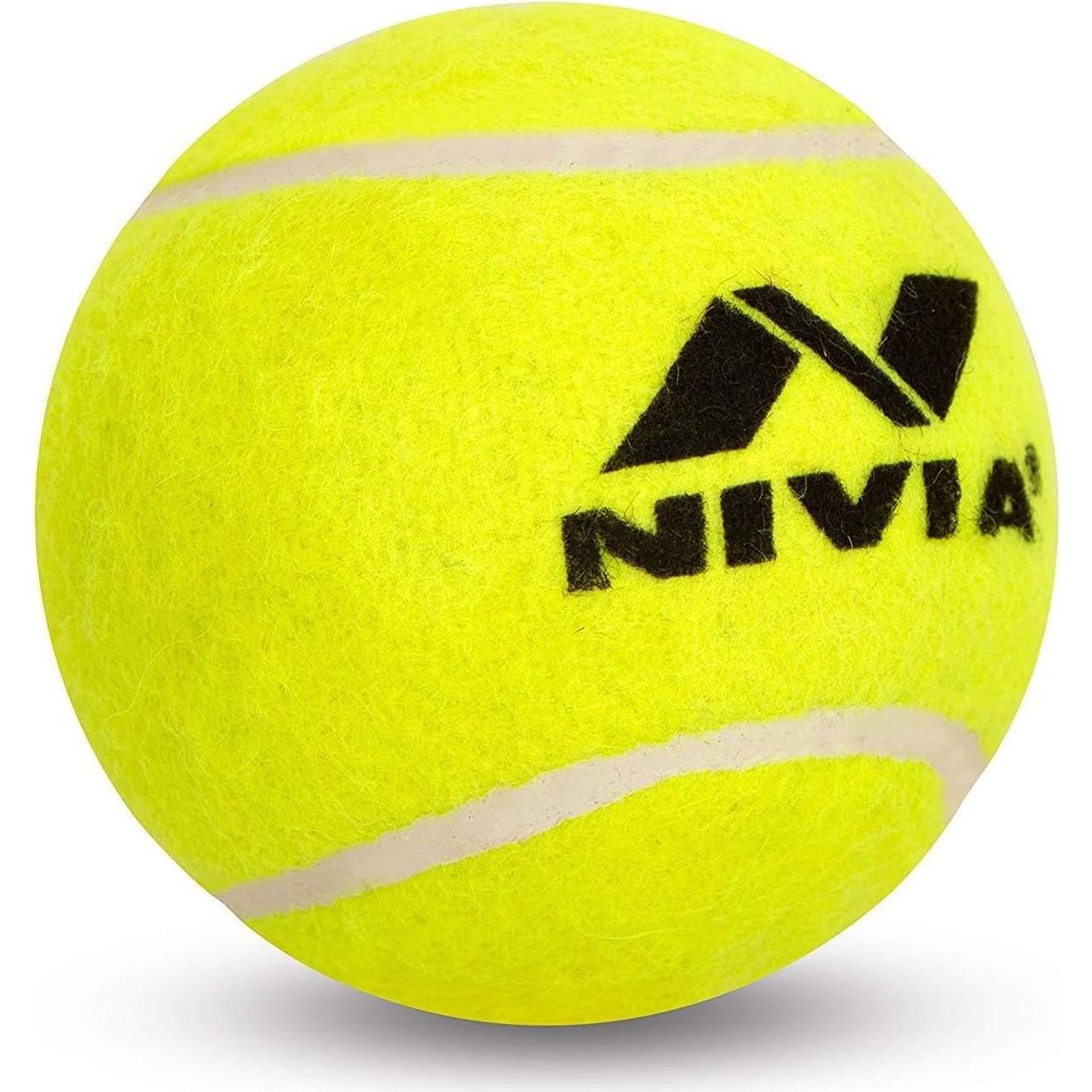 Pelotas de Tenis de Cricket Nivia - Paquete de 12 Amarillo