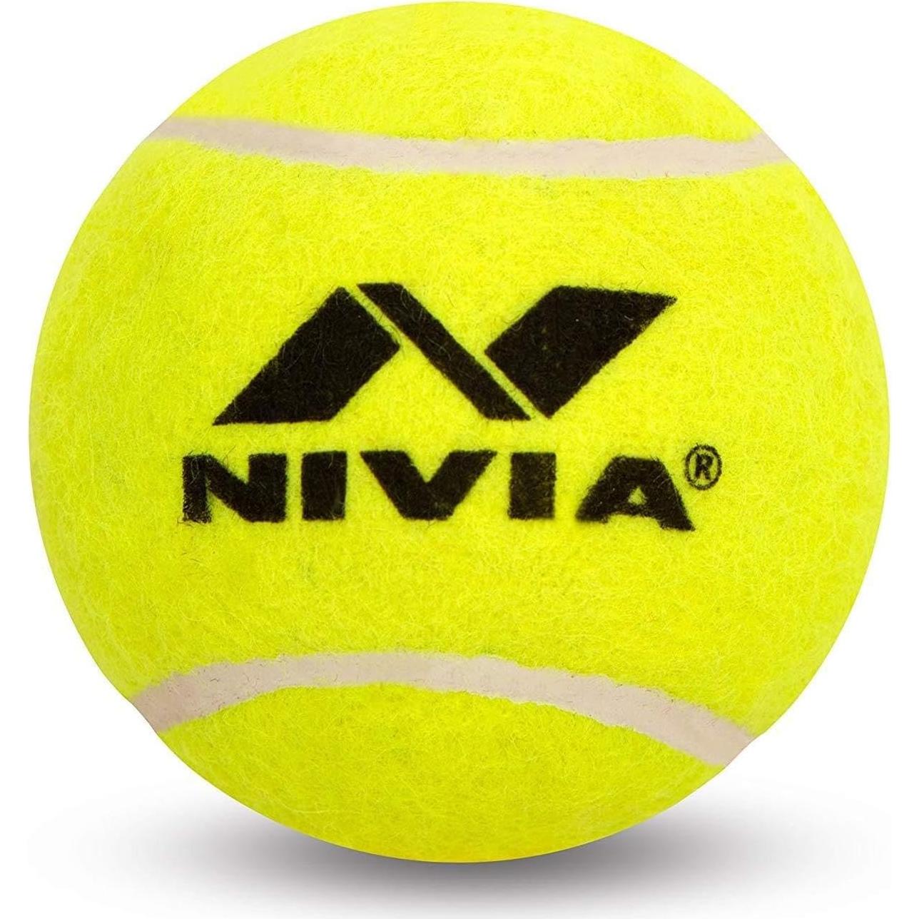 Pelotas de Tenis de Cricket Nivia - Paquete de 12 Amarillo