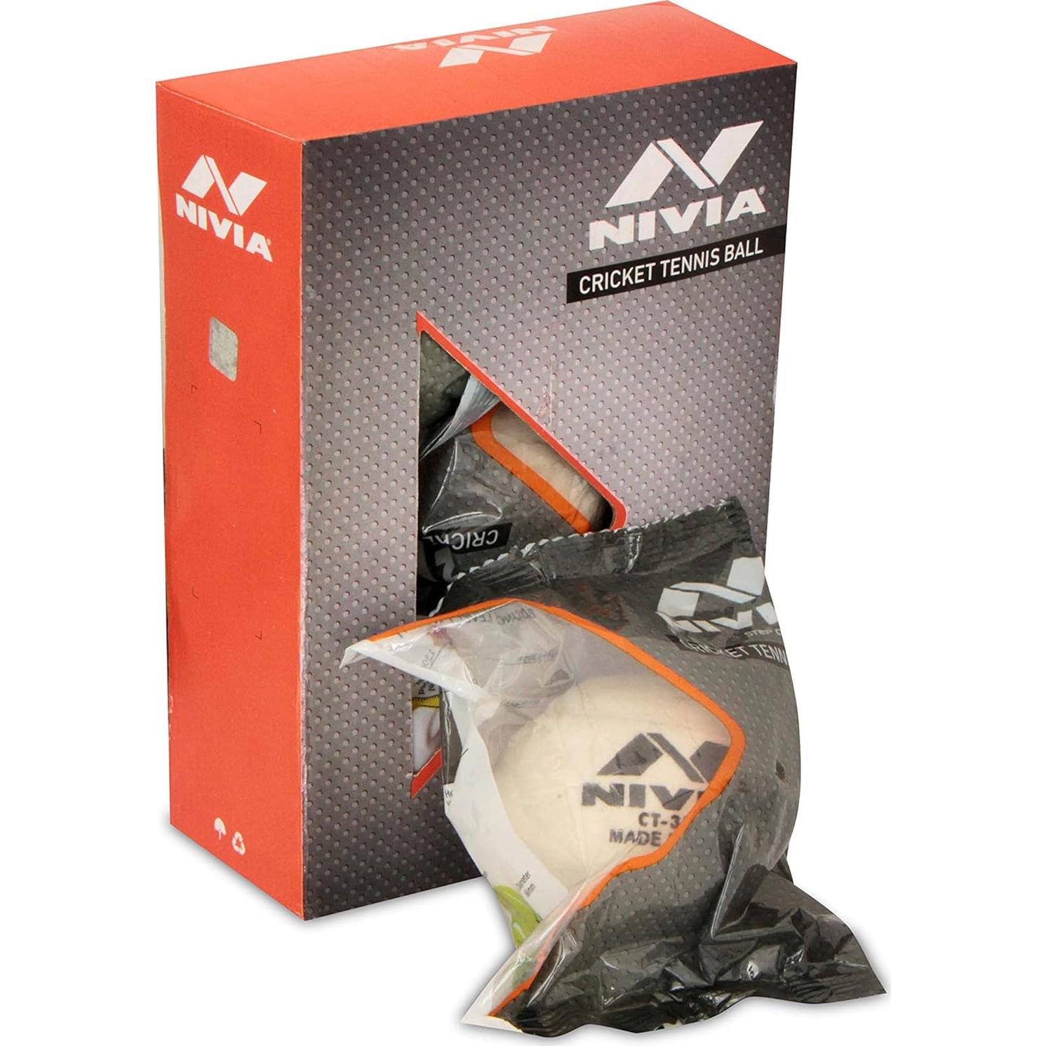 Pelotas de Tenis de Cricket Nivia CT-3812 Paquete de 6