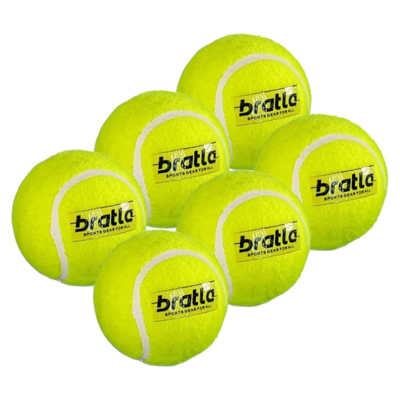 Pelotas de Cricket de Tenis Pesada Bratla - Paquete de 6