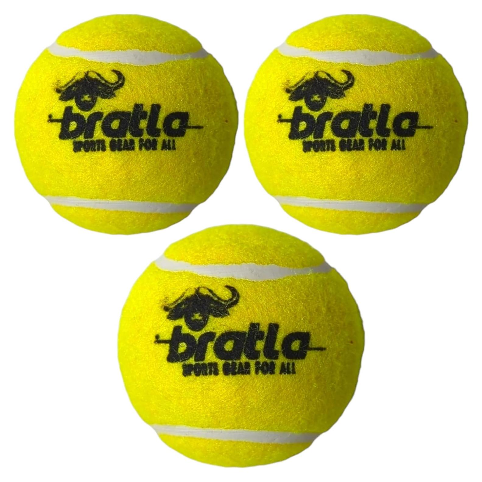 Pelotas de Tenis de Cricket Bratla Pro - Paquete de 3 Unidades