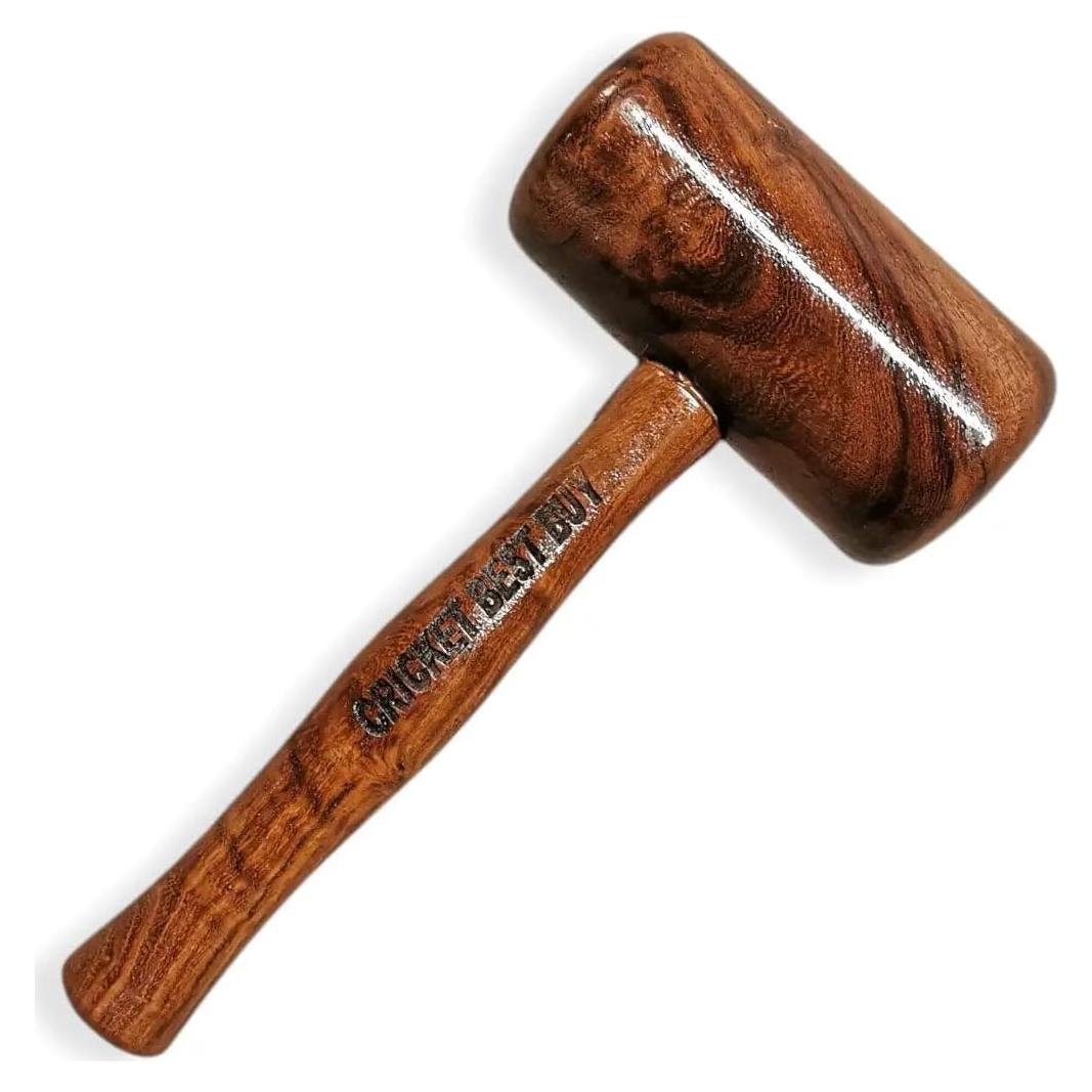 Mazo de Cricket Bratla Deluxe de Madera - 454g, Mango Corto