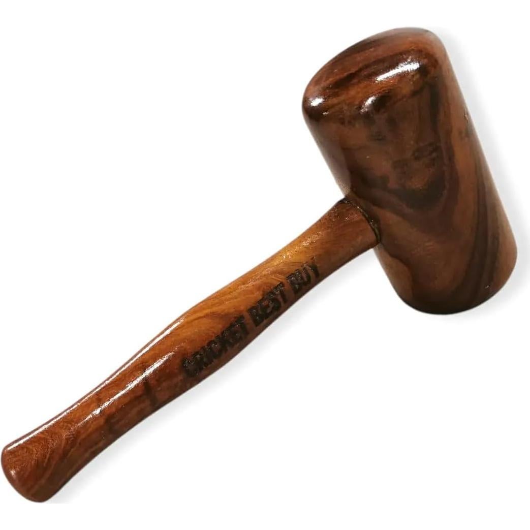 Mazo de Cricket Bratla Deluxe de Madera - 454g, Mango Corto