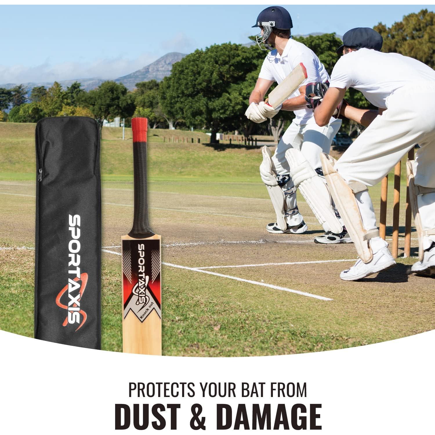 Bolsa acolchada de espuma SPORTAXIS para bate de cricket - Correa ajustable, ligera y duradera