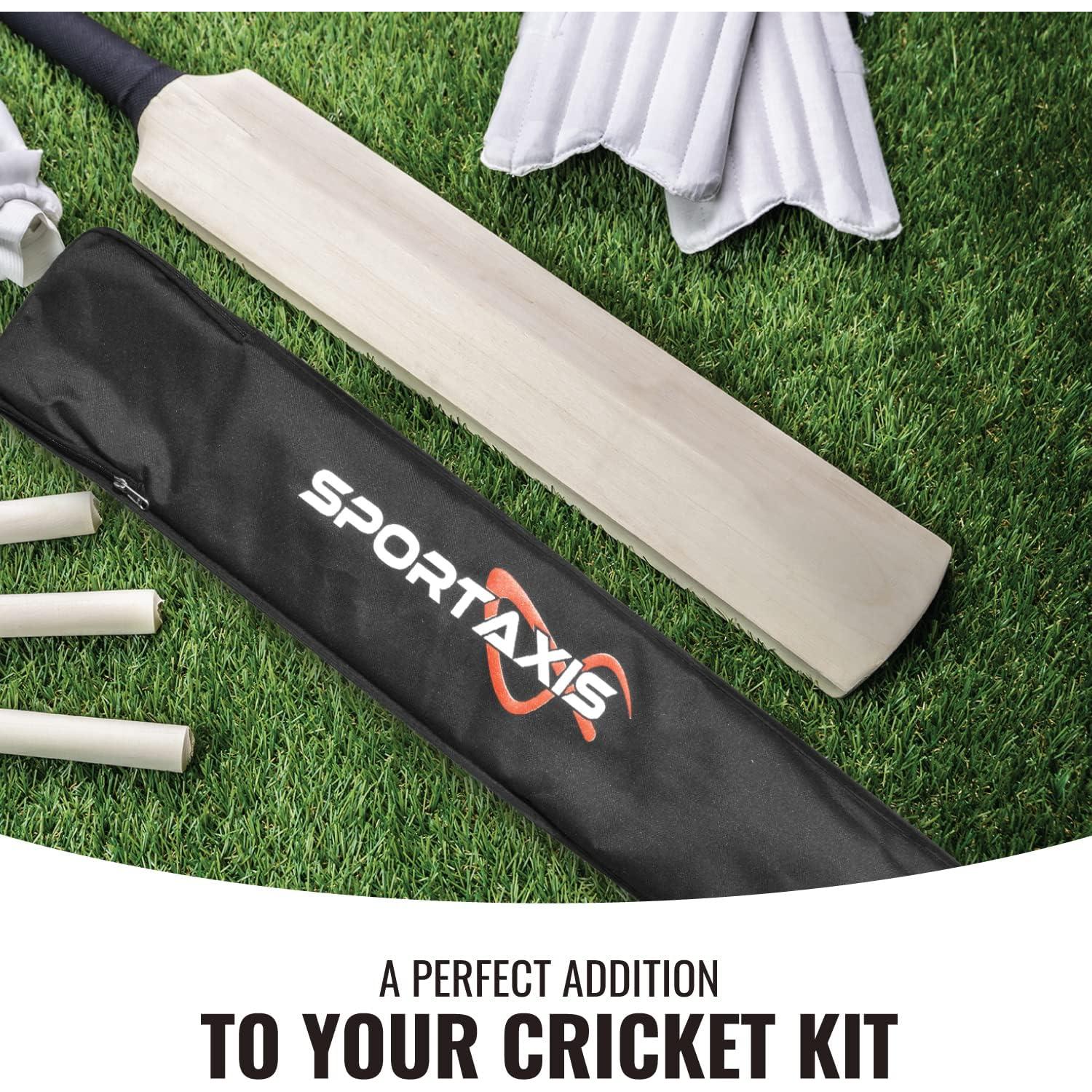 Bolsa acolchada de espuma SPORTAXIS para bate de cricket - Correa ajustable, ligera y duradera