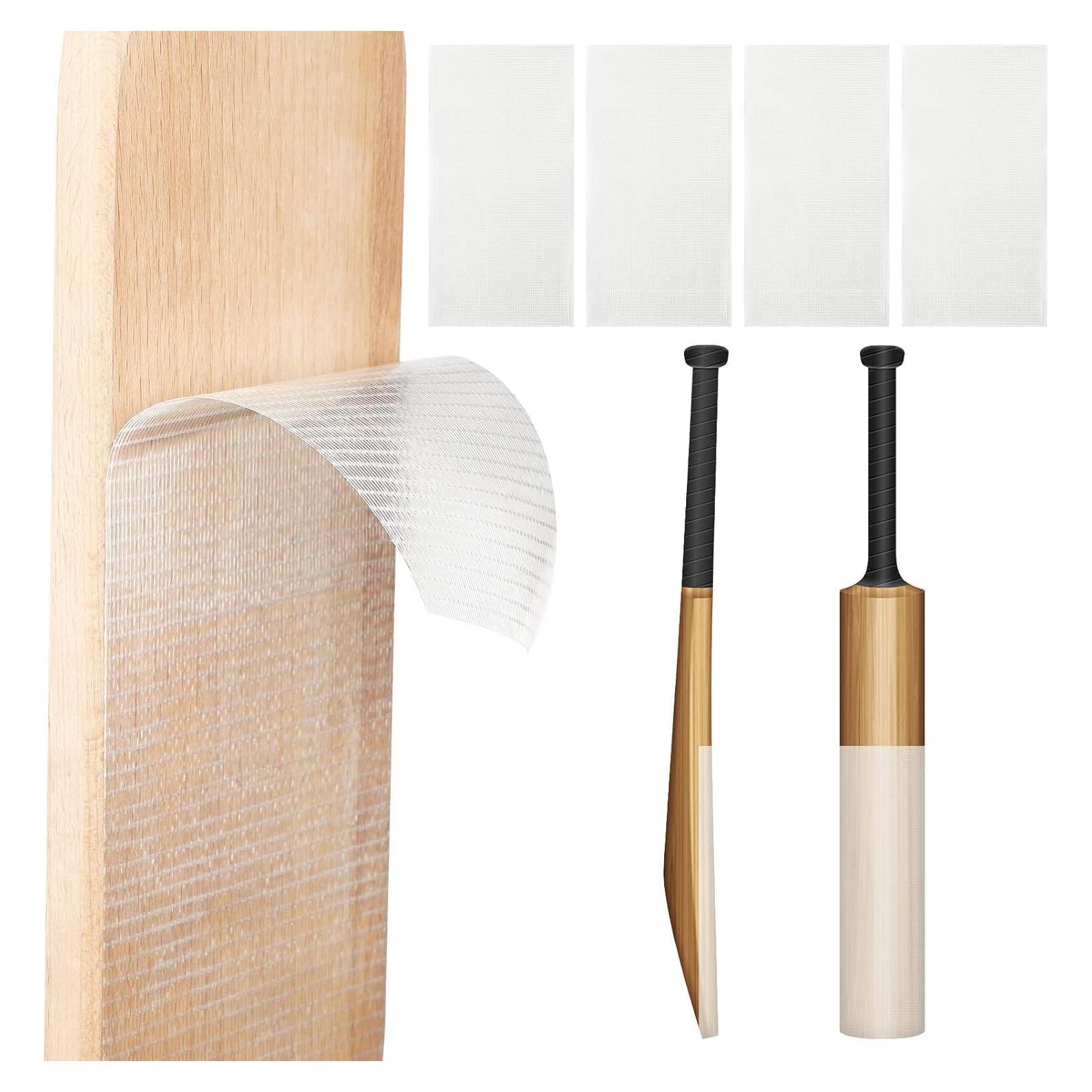 4 Hojas de Protección para Bate de Cricket Genérico 38x17cm