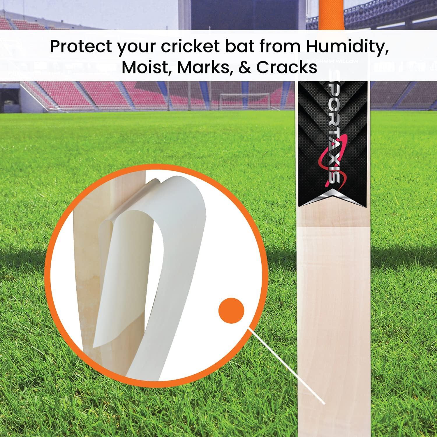 Hoja Antidesgaste para Bate de Críquet SPORTAXIS - Transparente - Paquete de 2