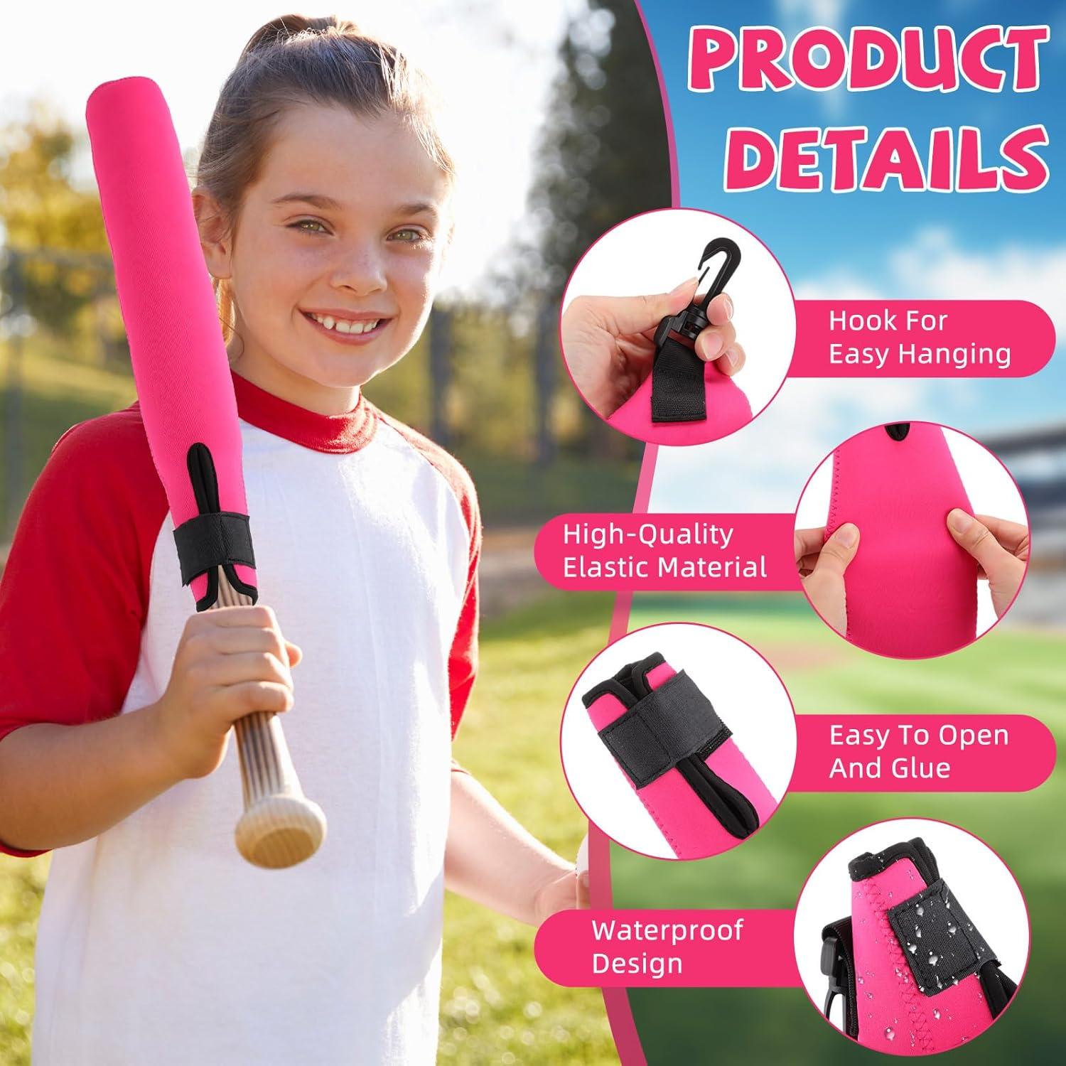 Funda Calentadora de Bate de Béisbol Sanwuta 2 Pcs Rojo