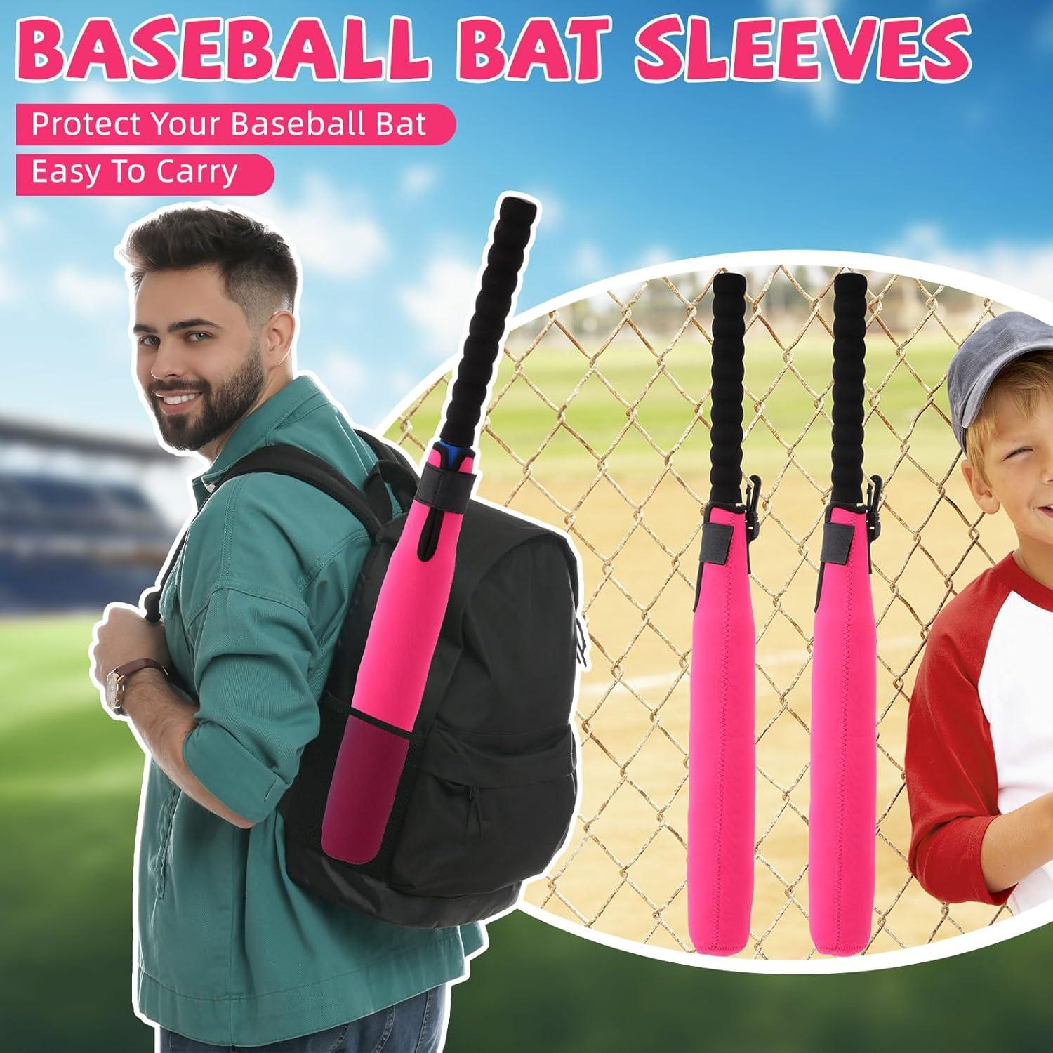 Funda Calentadora de Bate de Béisbol Sanwuta 2 Pcs Rojo