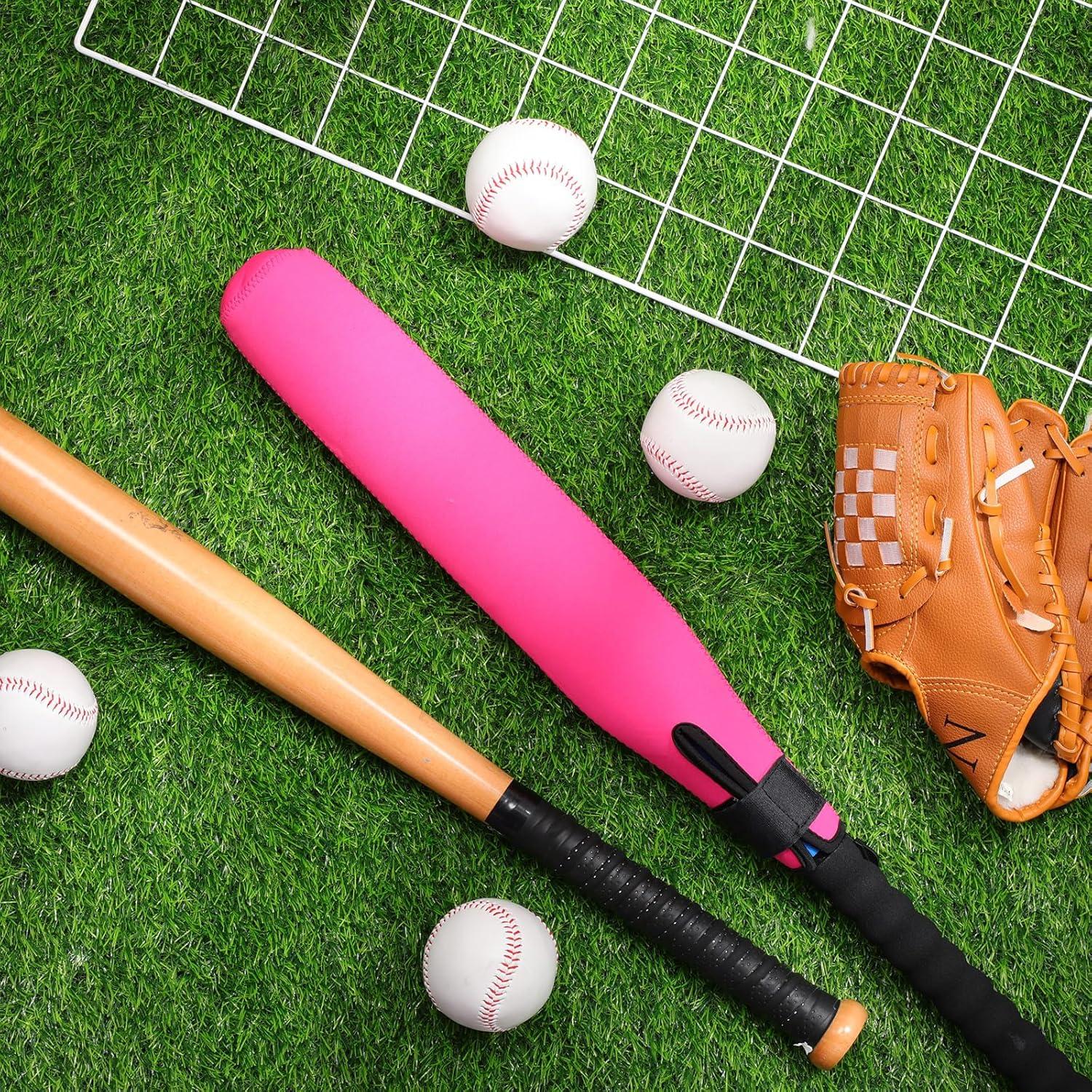 Funda Calentadora de Bate de Béisbol Sanwuta 2 Pcs Rojo