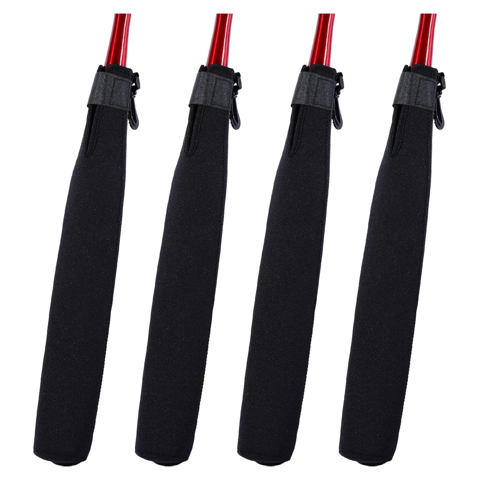 Funda Calentadora de Bate de Béisbol Honoson 4 Pcs Neopreno Negro