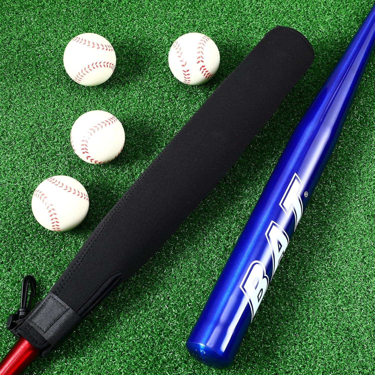 Funda Calentadora de Bate de Béisbol Honoson 4 Pcs Neopreno Negro