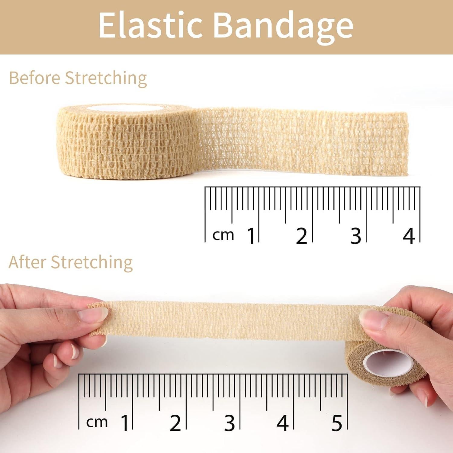 Cinta Elástica Autoadhesiva KINMINGZHU 2.54cm x 4.48m