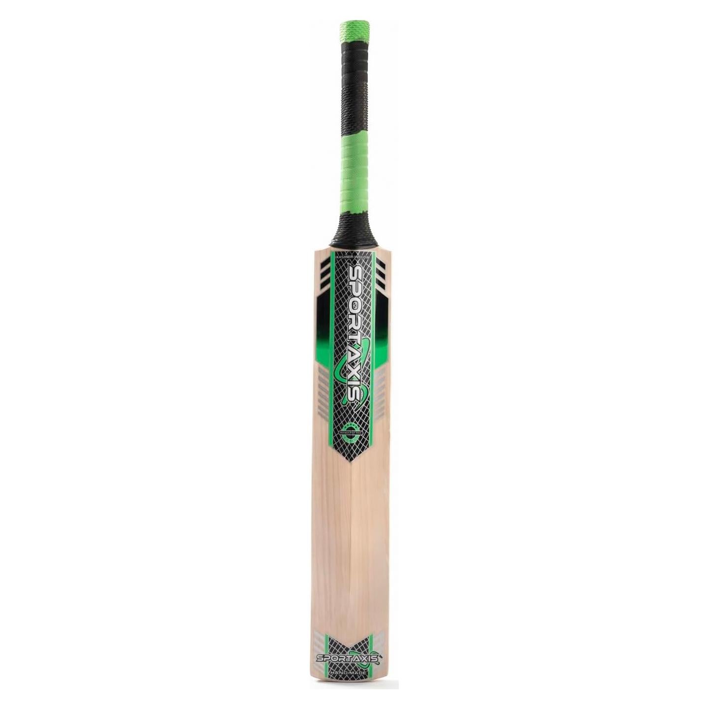Bate de Cricket Kashmir Willow SPORTAXIS 85cm con Agarre de Goma