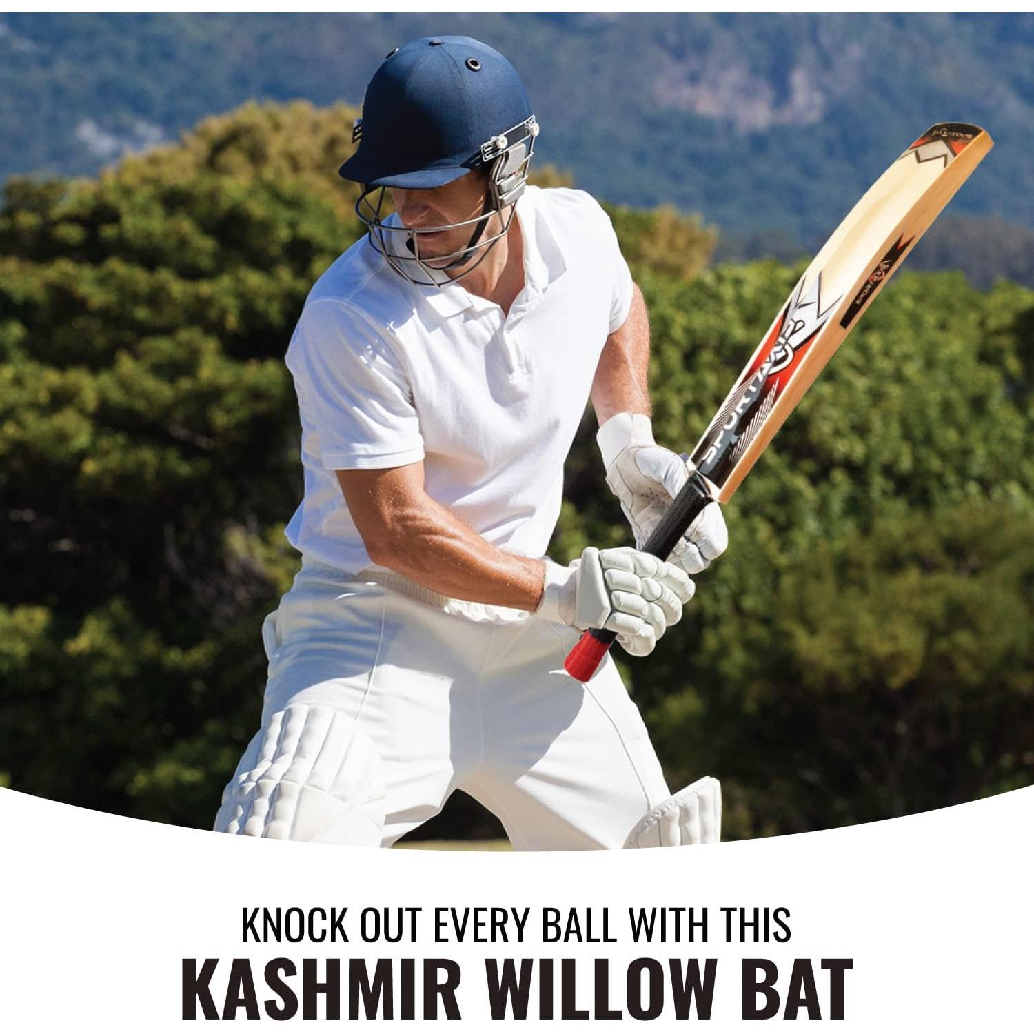 Bate de Cricket de Madera Sportaxis Kashmir Willow 95cm