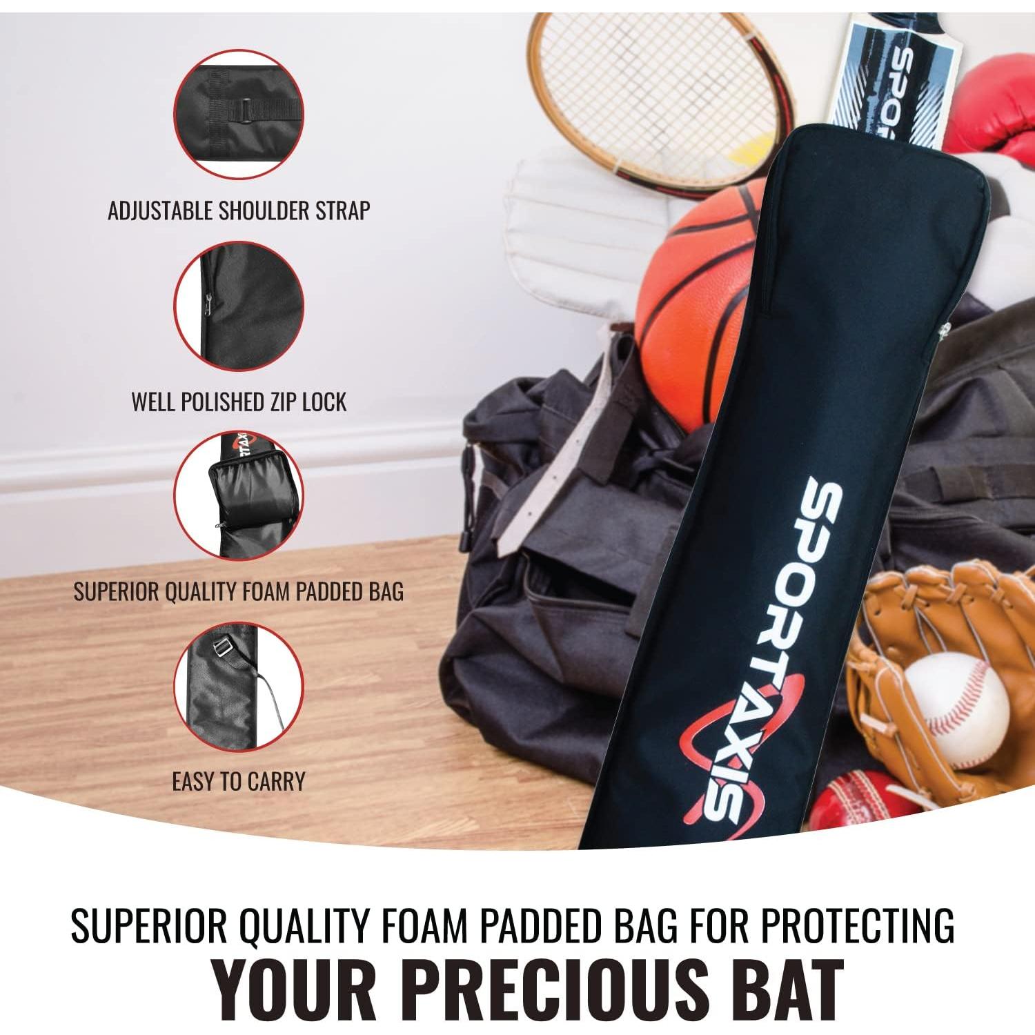 Bate de Cricket de Madera Sportaxis Kashmir Willow 95cm