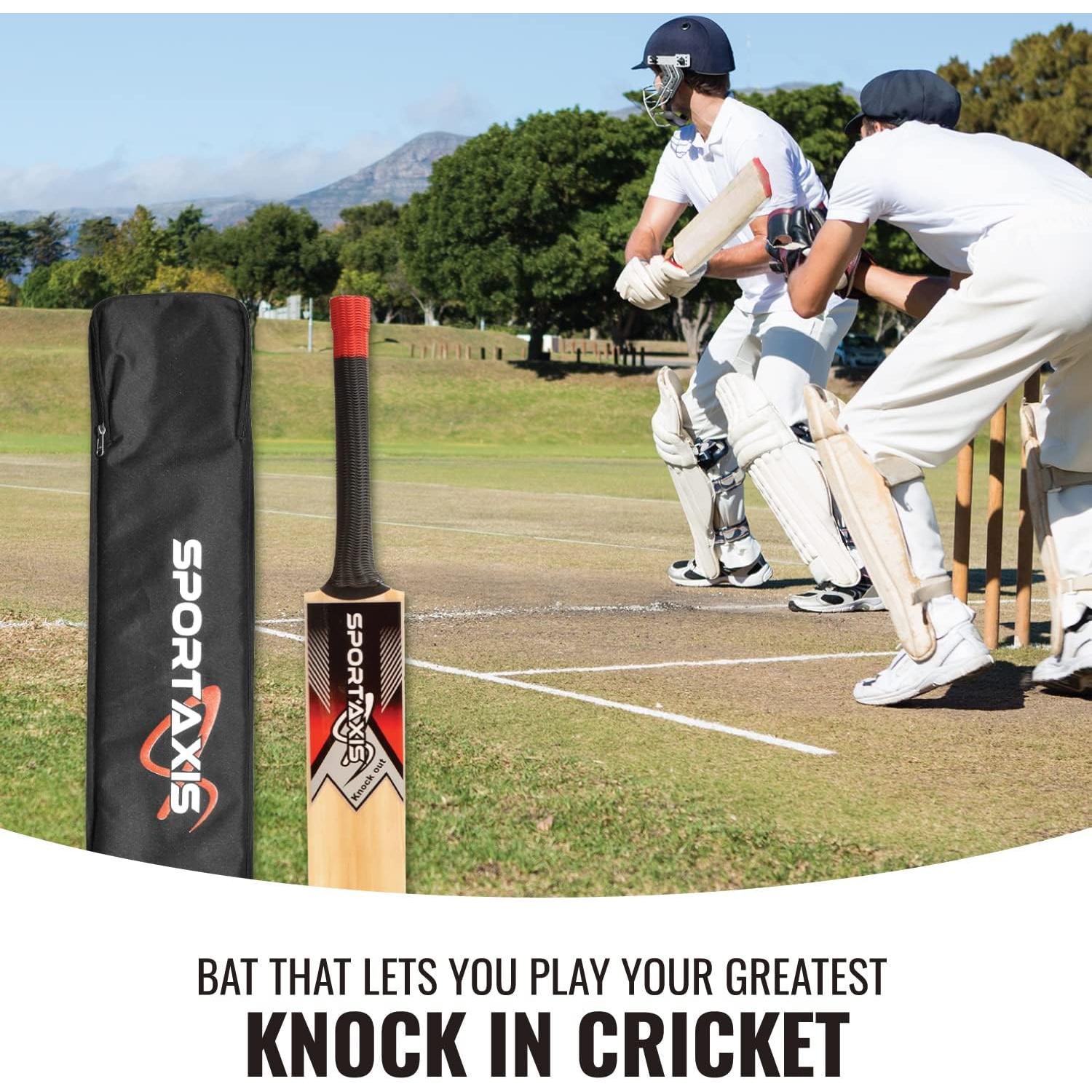 Bate de Cricket de Madera Sportaxis Kashmir Willow 95cm