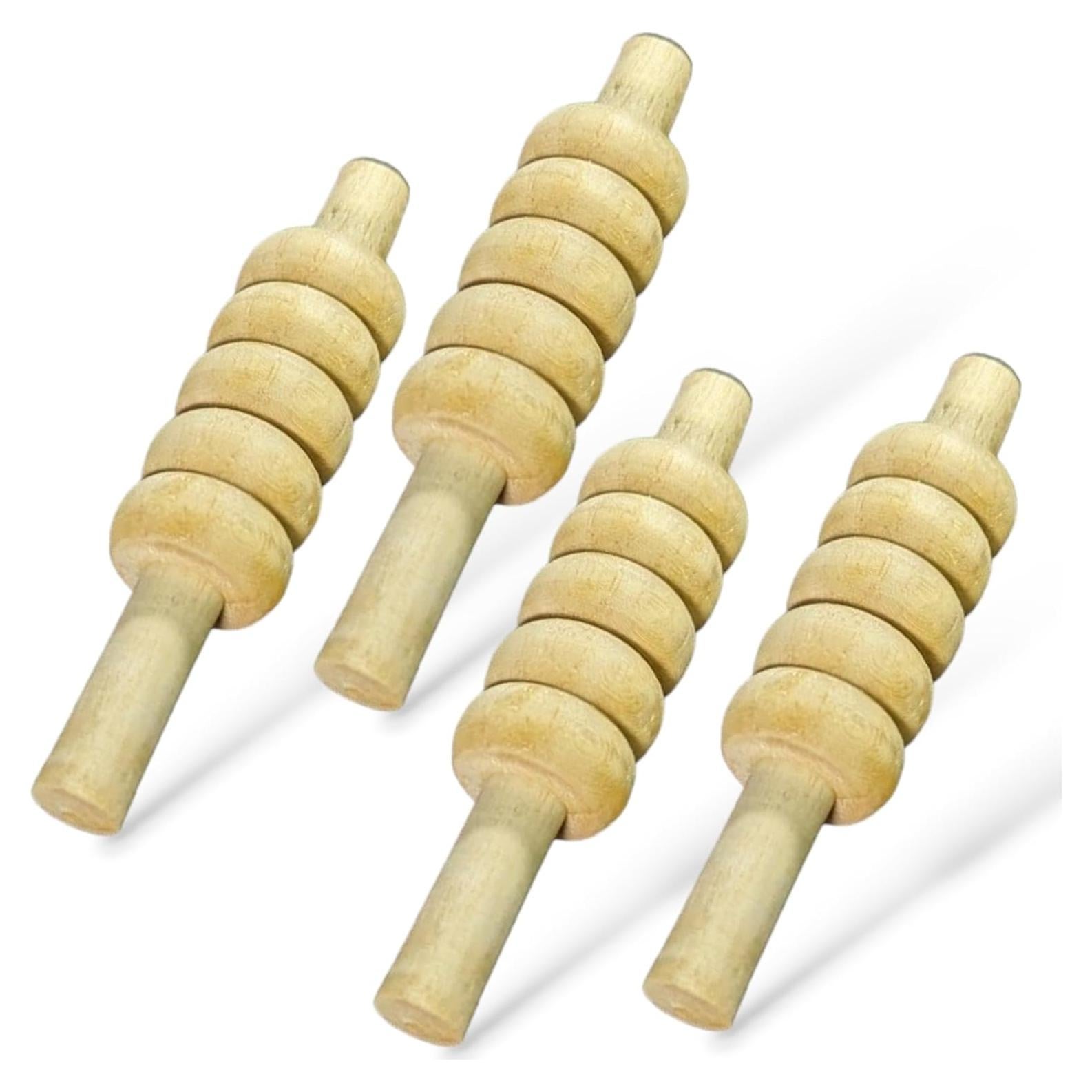 Bails de Cricket Bratla Paquete de 4 Tamaño Estándar Madera