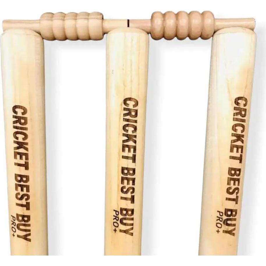 Bails de Cricket Bratla Paquete de 4 Tamaño Estándar Madera