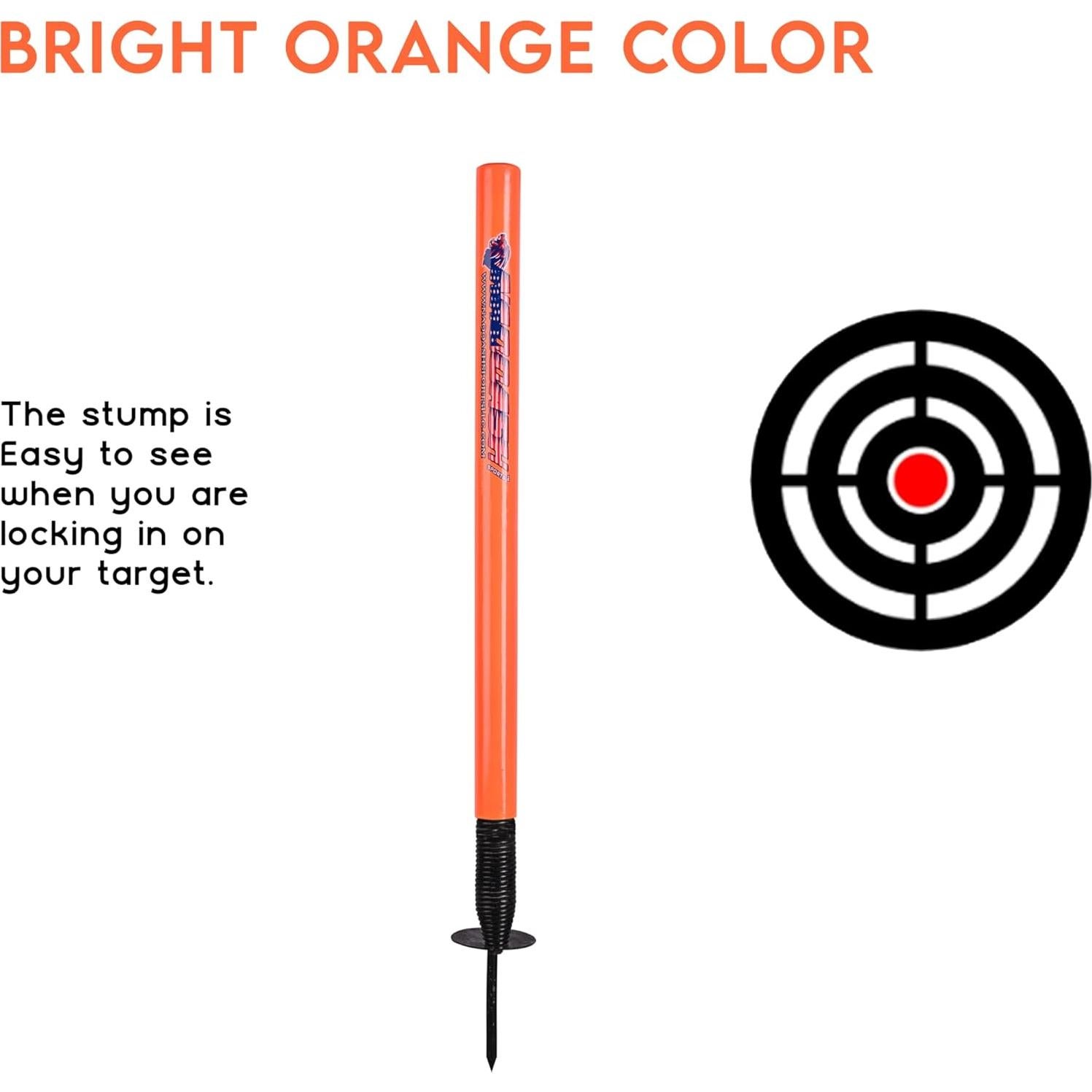 Wicket de Objetivo de Cricket Naqqash Sports 28" Metal Naranja