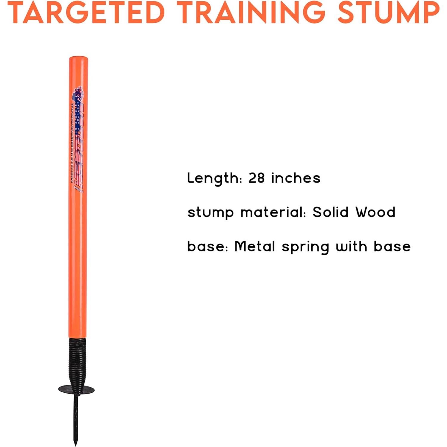 Wicket de Objetivo de Cricket Naqqash Sports 28" Metal Naranja