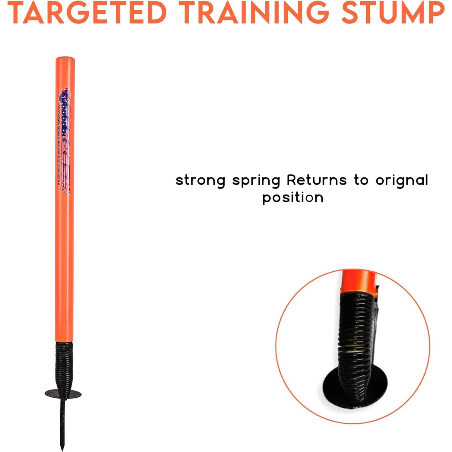 Wicket de Objetivo de Cricket Naqqash Sports 28" Metal Naranja