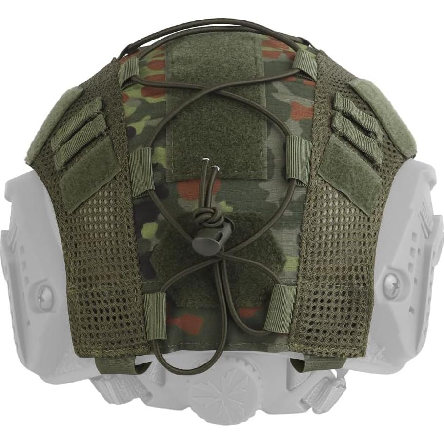 Cubierta de Casco Táctico GHILEO Camuflada Nylon 25.9x42 cm