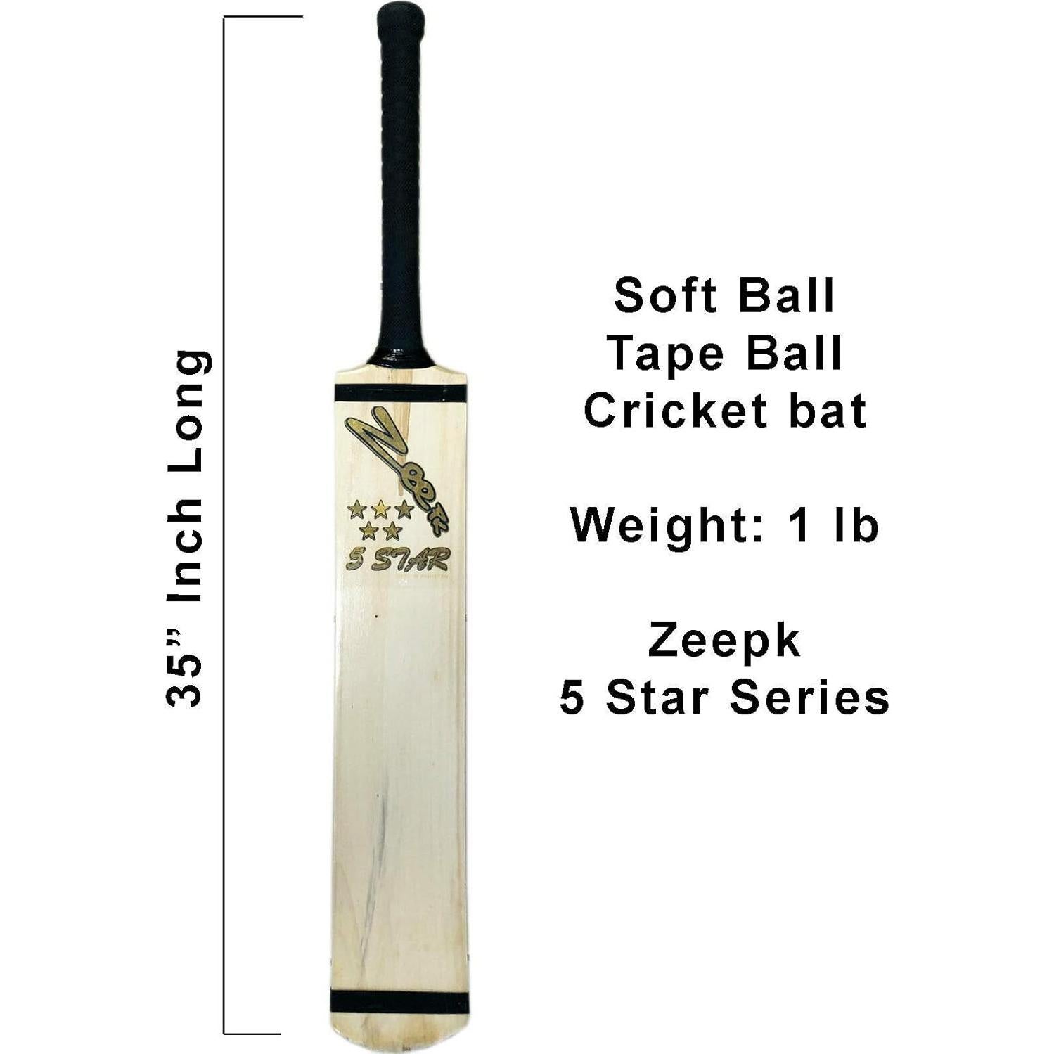 Bate de Cricket Zeepk de Madera de Sauce de Cachemira 88.9 cm