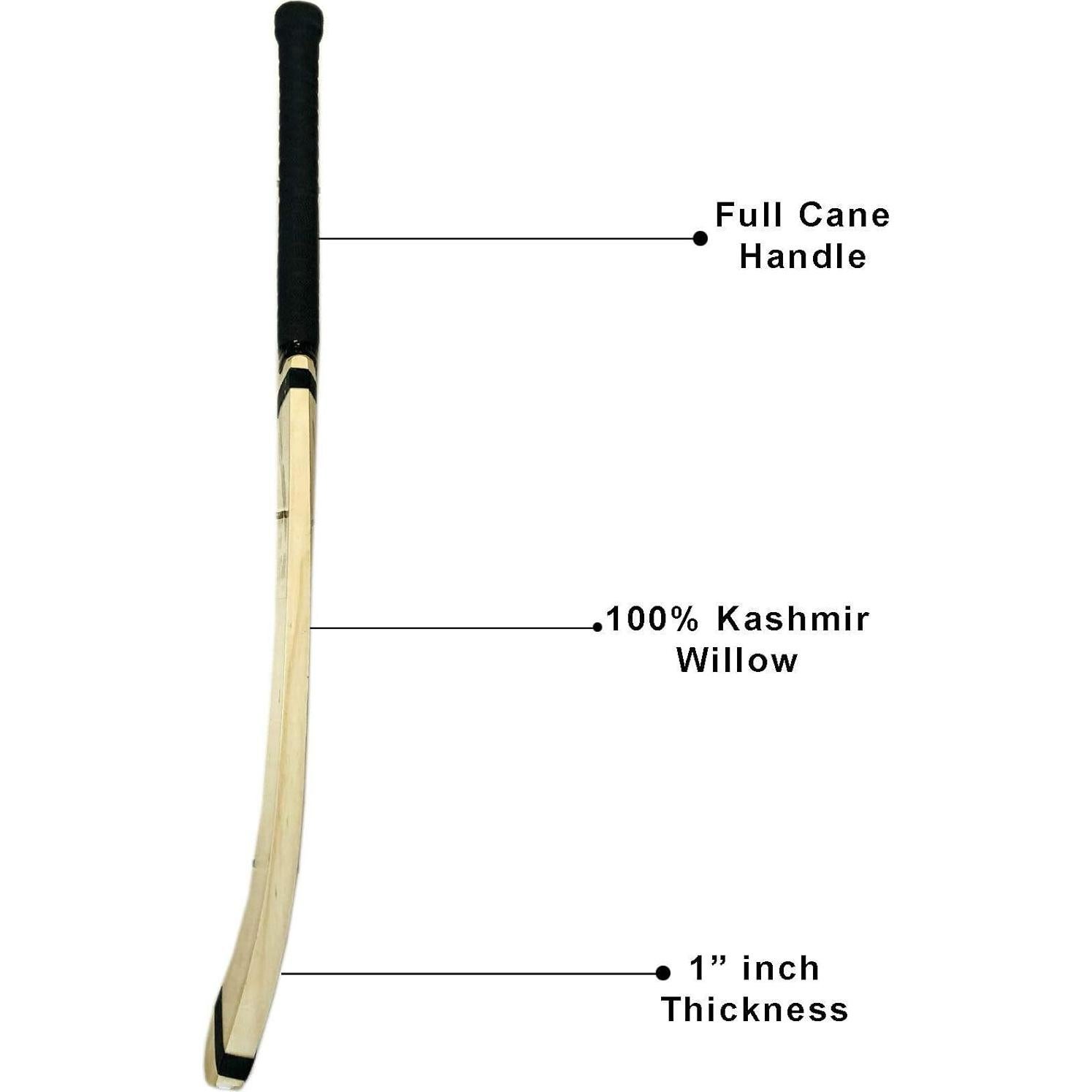 Bate de Cricket Zeepk de Madera de Sauce de Cachemira 88.9 cm