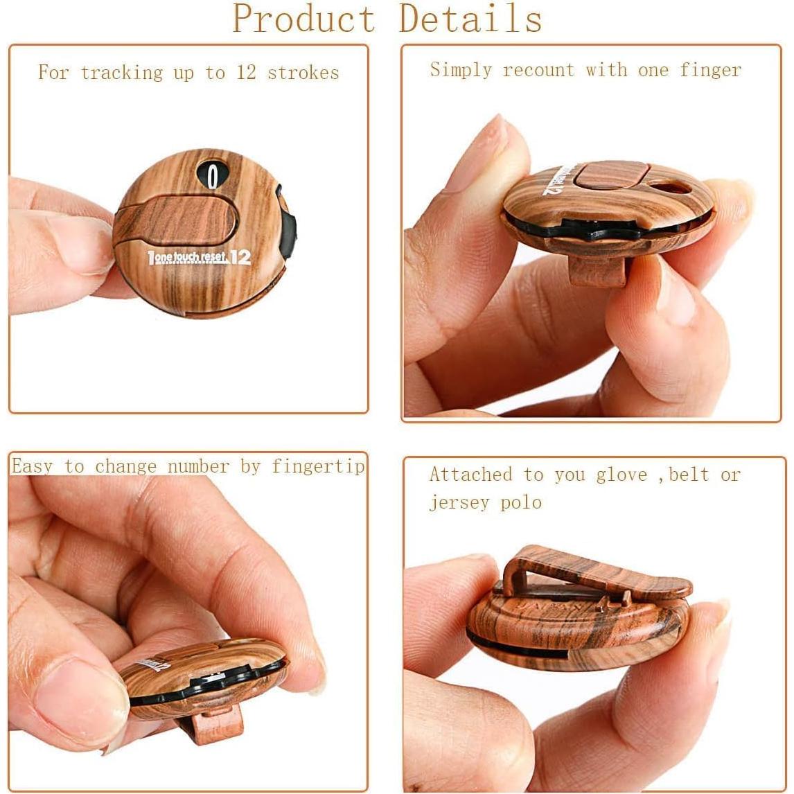 Contador de Puntuaciones para Sombrero de Golf gotosee - 2 Unidades