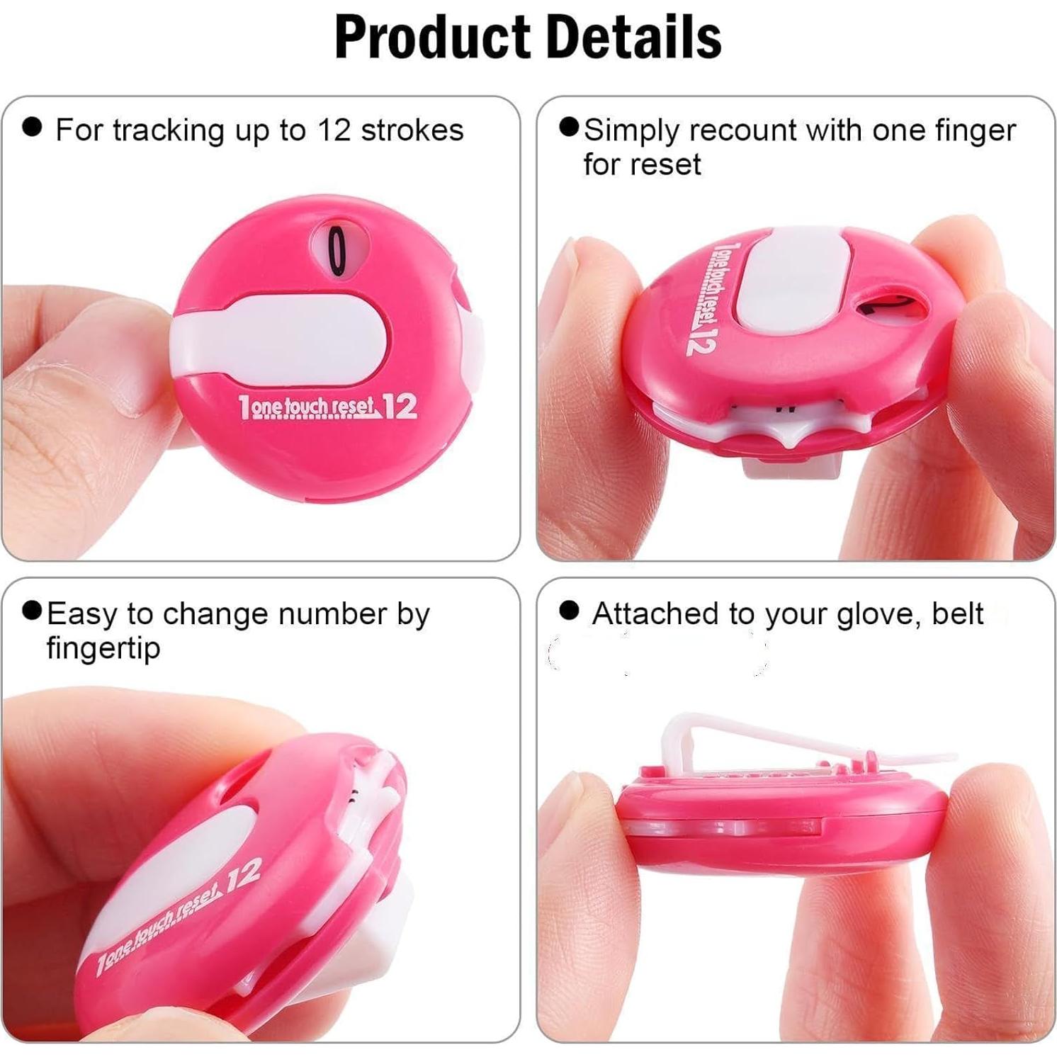 Contador de Puntuación de Golf Frienda 4 Pcs Mini 3 cm