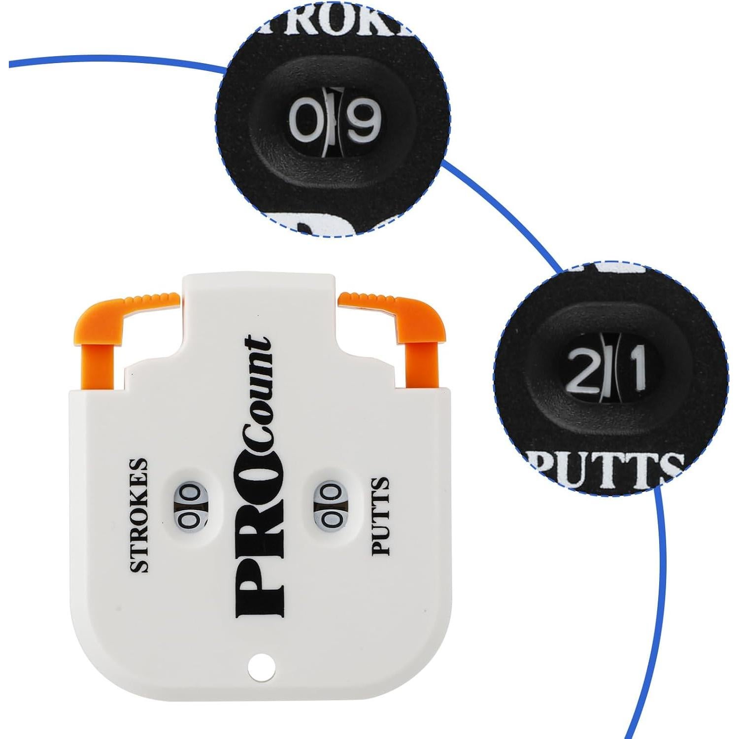 Contador de Golpes de Golf NQEUEPN Mini 3 Piezas 6.5x5.6cm