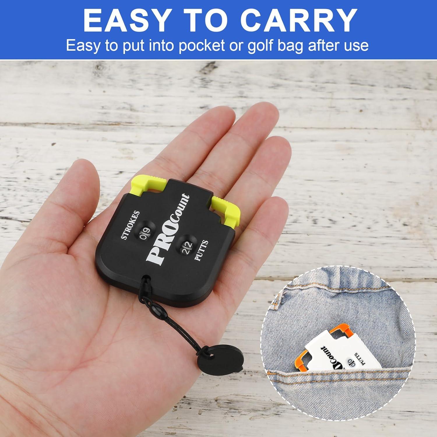 Contador de Golpes de Golf NQEUEPN Mini 3 Piezas 6.5x5.6cm