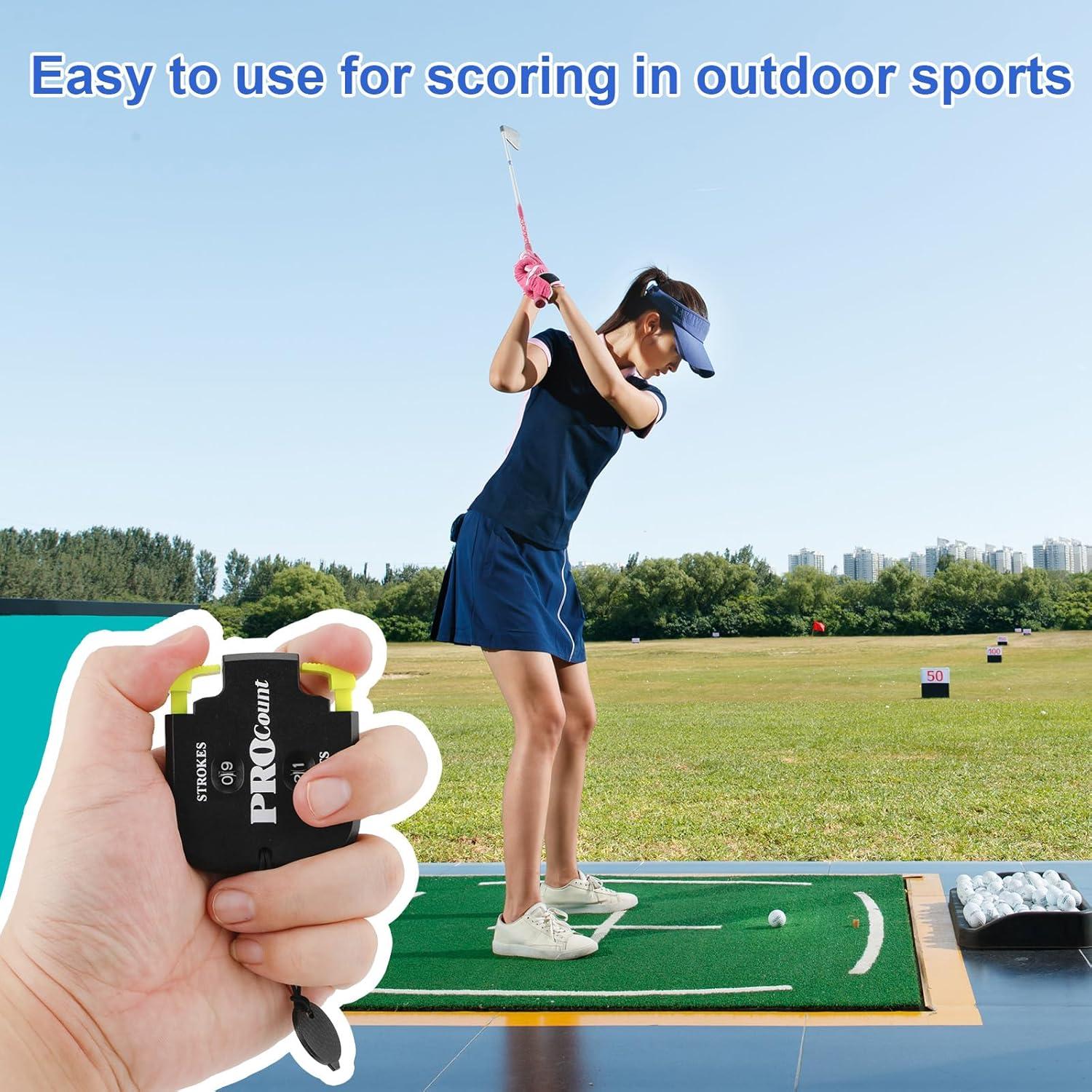 Contador de Golpes de Golf NQEUEPN Mini 3 Piezas 6.5x5.6cm