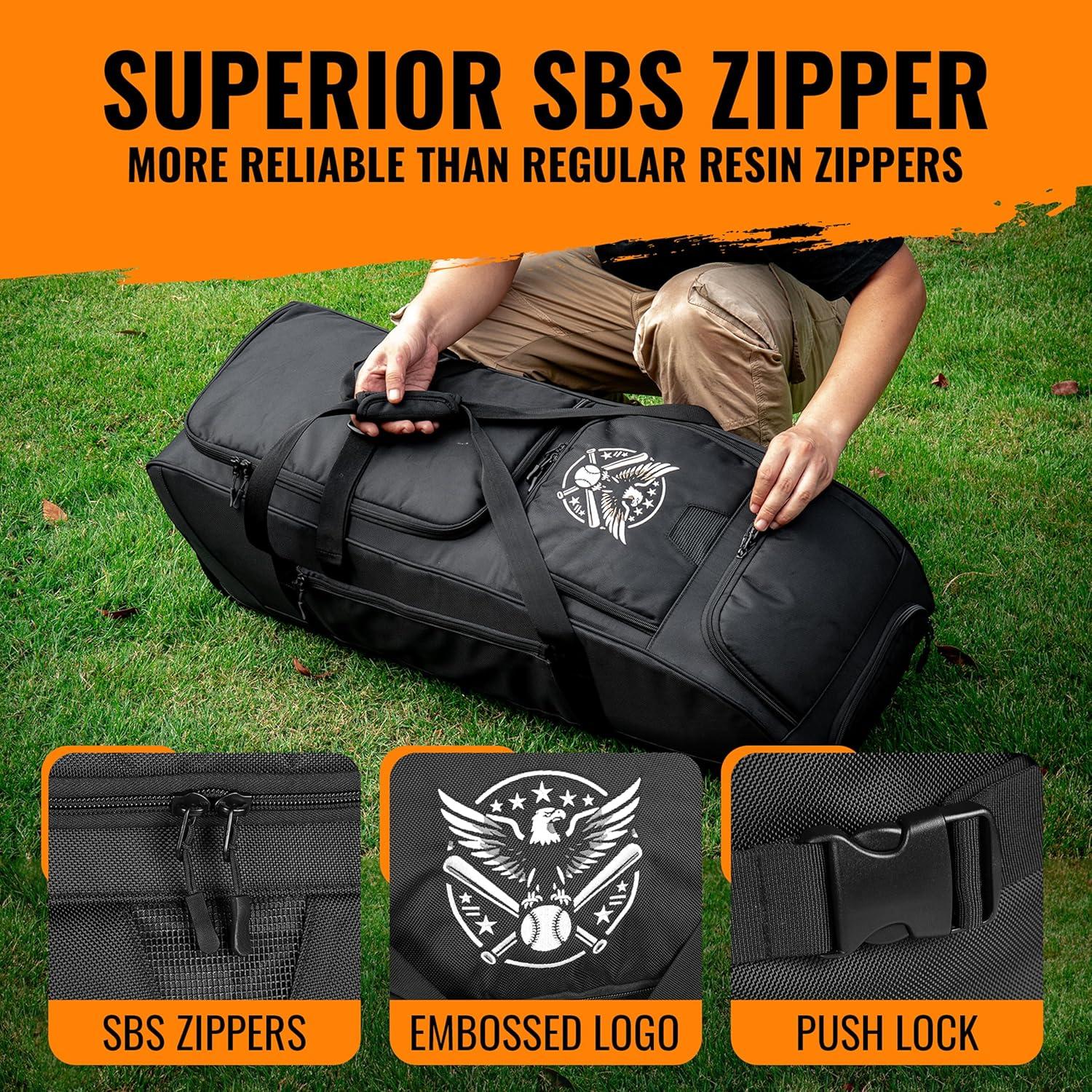 Bolsa de Béisbol Rodante Fiorenzo Presa con Compartimentos