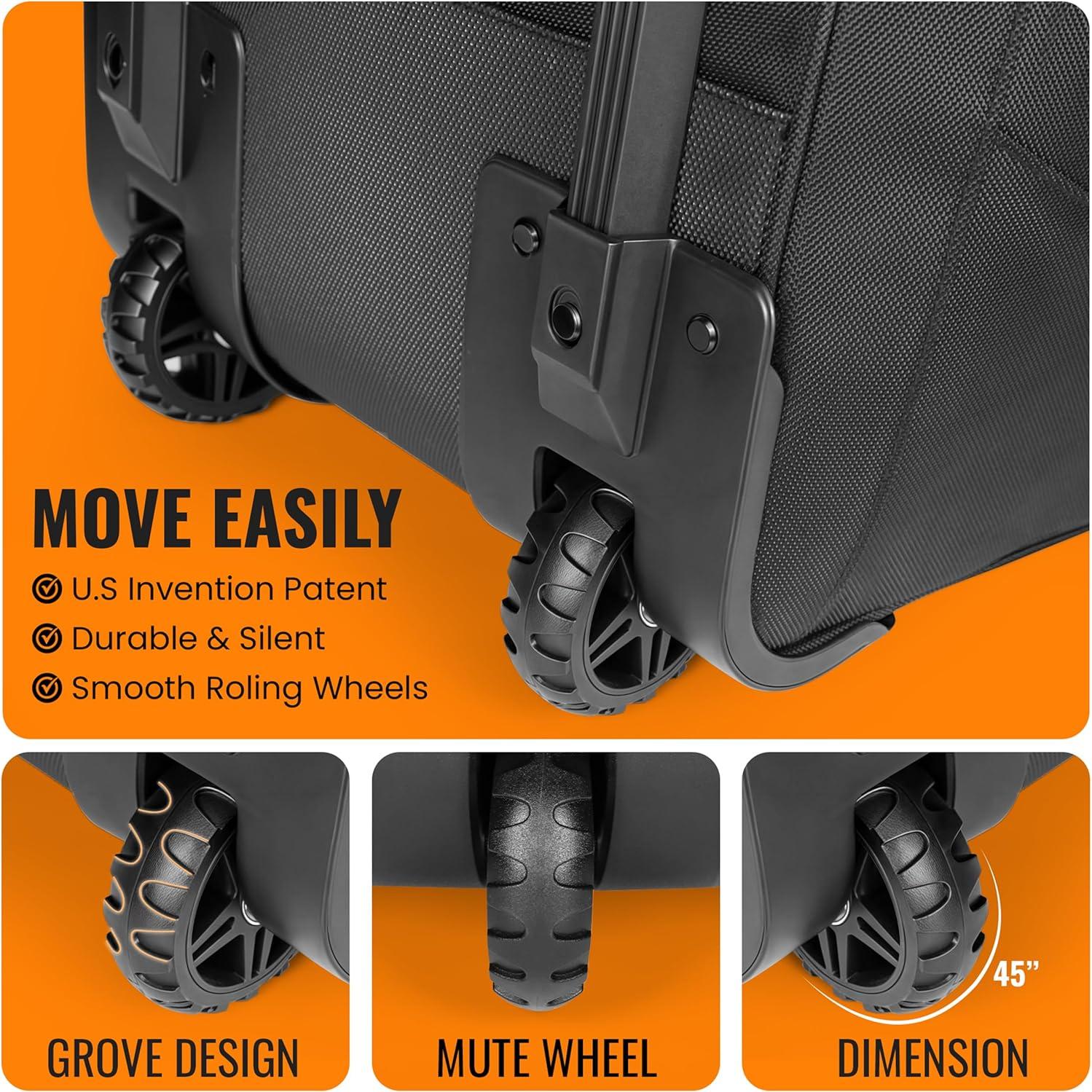 Bolsa de Béisbol Rodante Fiorenzo Presa con Compartimentos