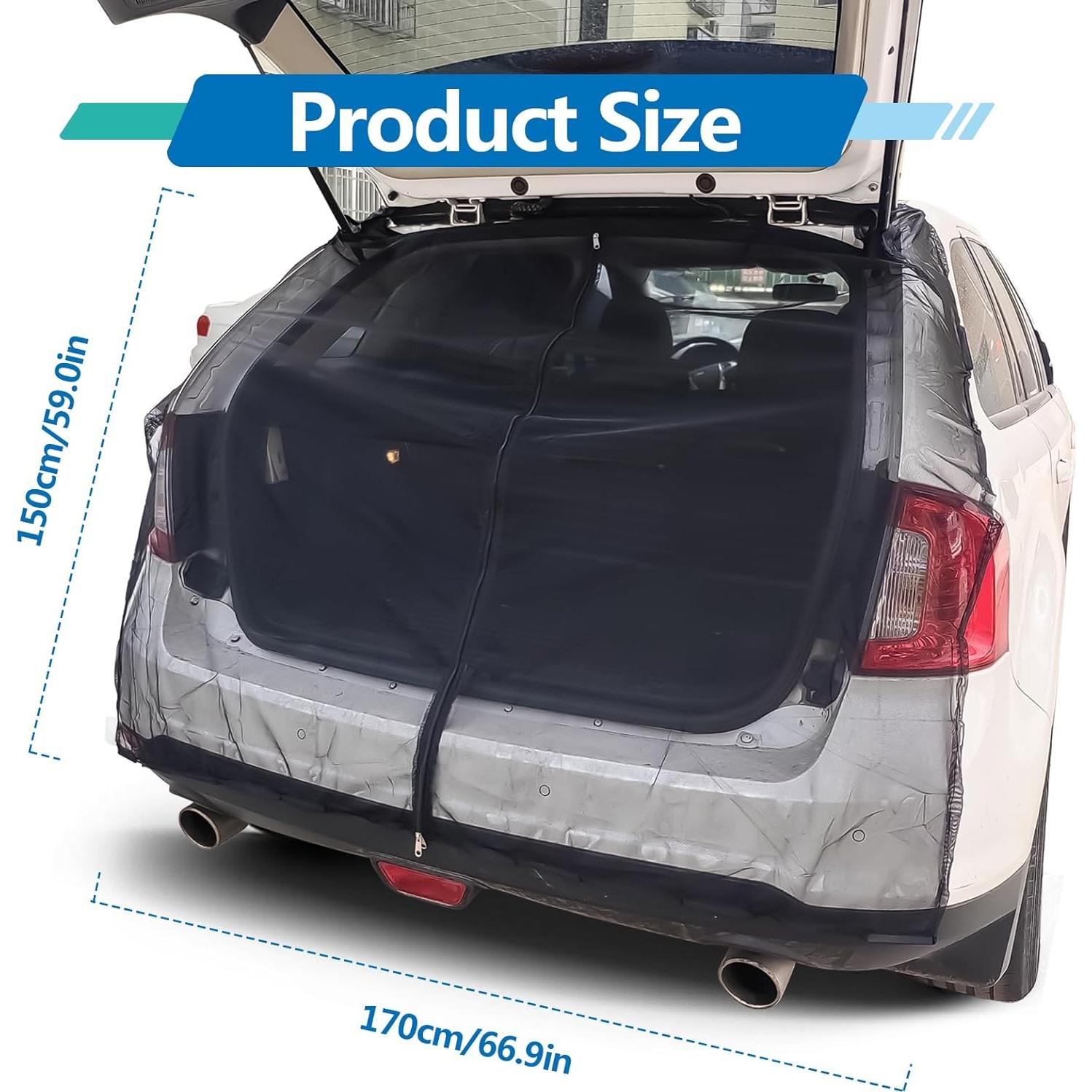 Red de Malla para Maletero SUV NOTISH 163x143cm Protección Solar