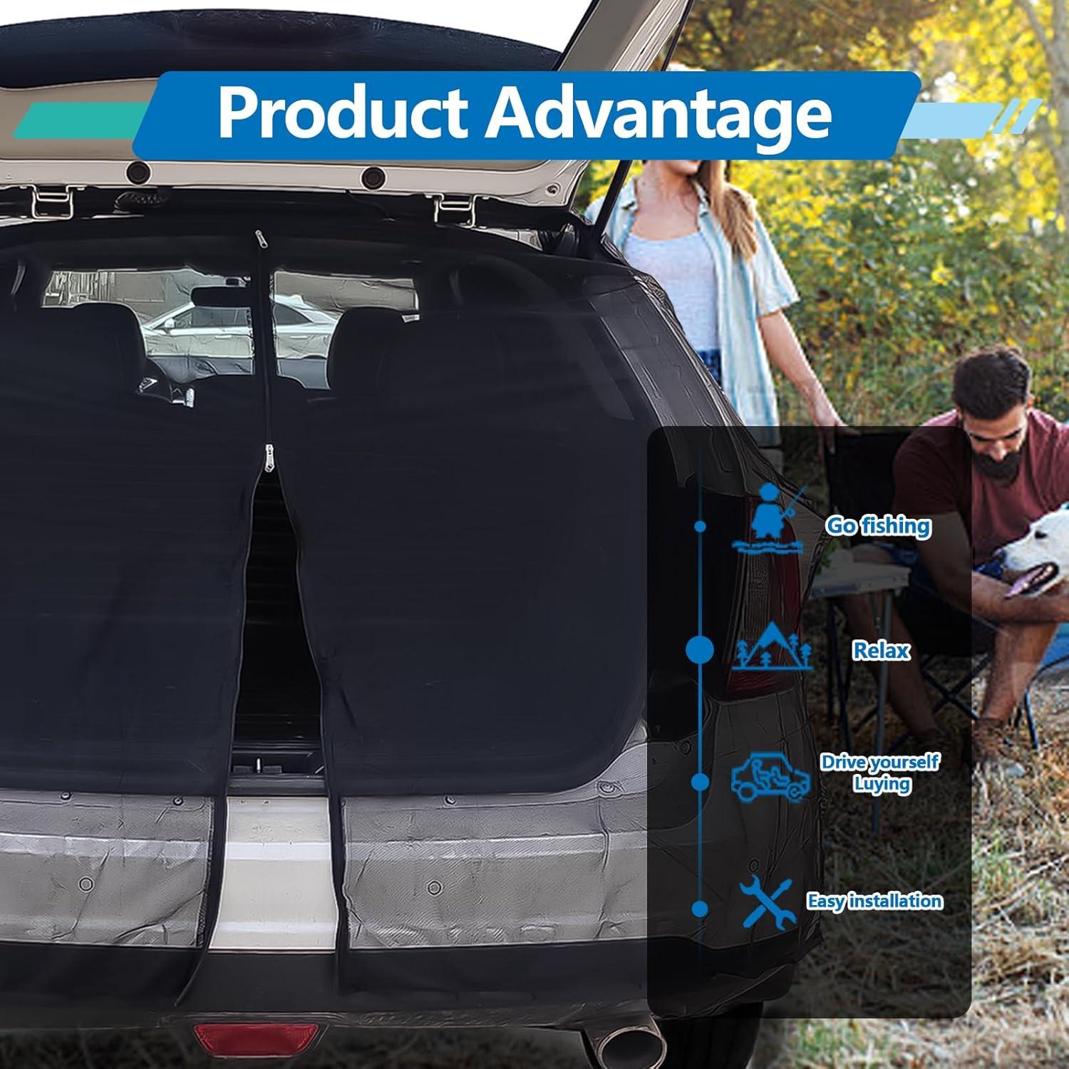 Red de Malla para Maletero SUV NOTISH 163x143cm Protección Solar