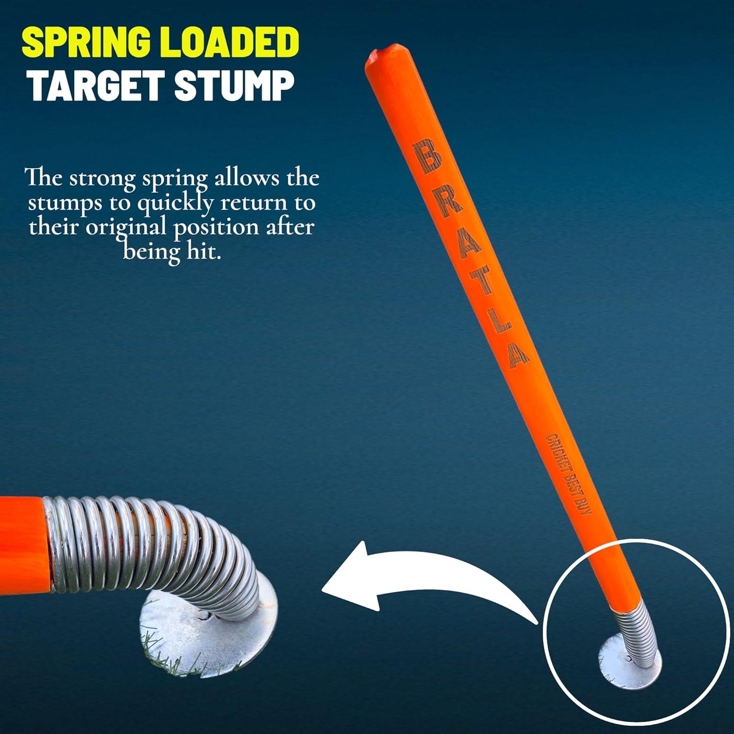 Estaca de objetivo de cricket Bratla 71 cm para entrenamiento