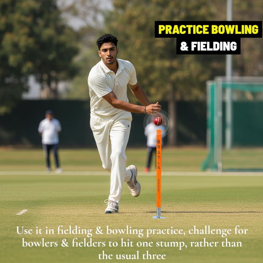 Estaca de objetivo de cricket Bratla 71 cm para entrenamiento