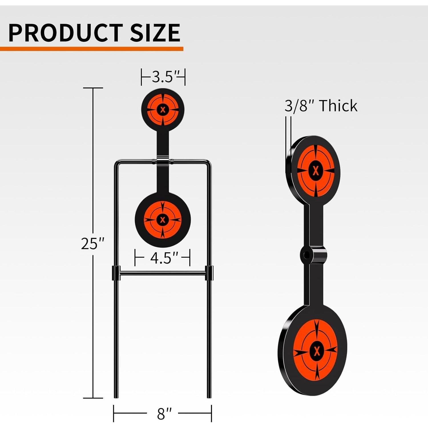 Objetivos de Tiro Doble Spinner Highwild 0.95 cm Acero Automático