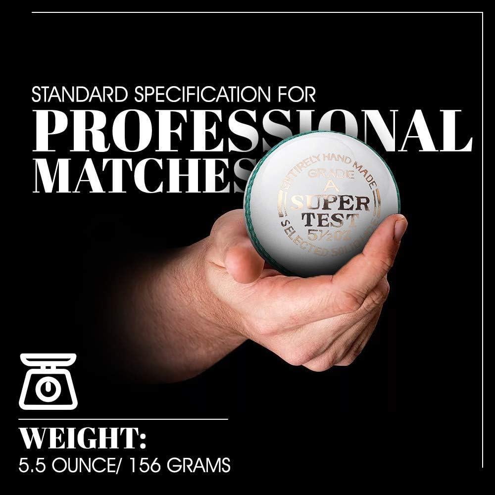 Bola de Cricket de Cuero Mozi Sports Senior Cosida a Mano 156g