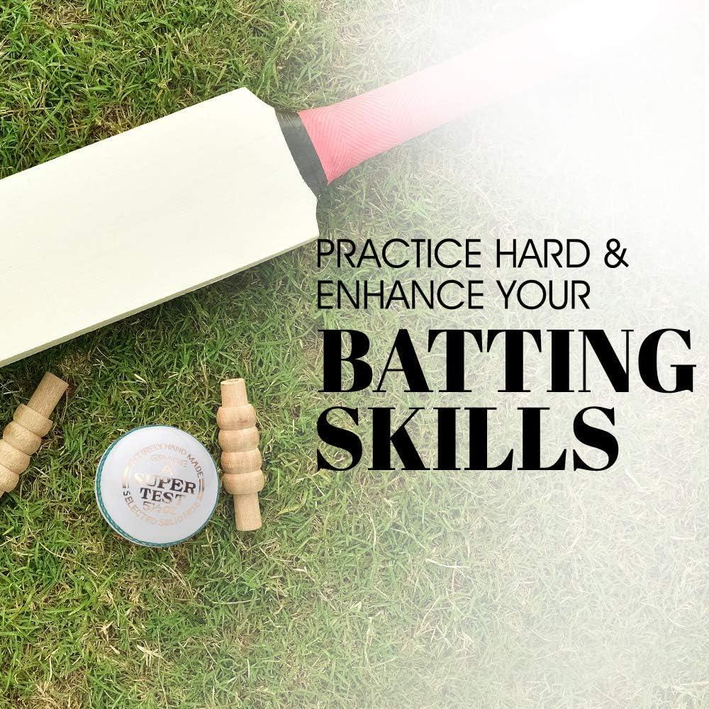 Bola de Cricket de Cuero Mozi Sports Senior Cosida a Mano 156g