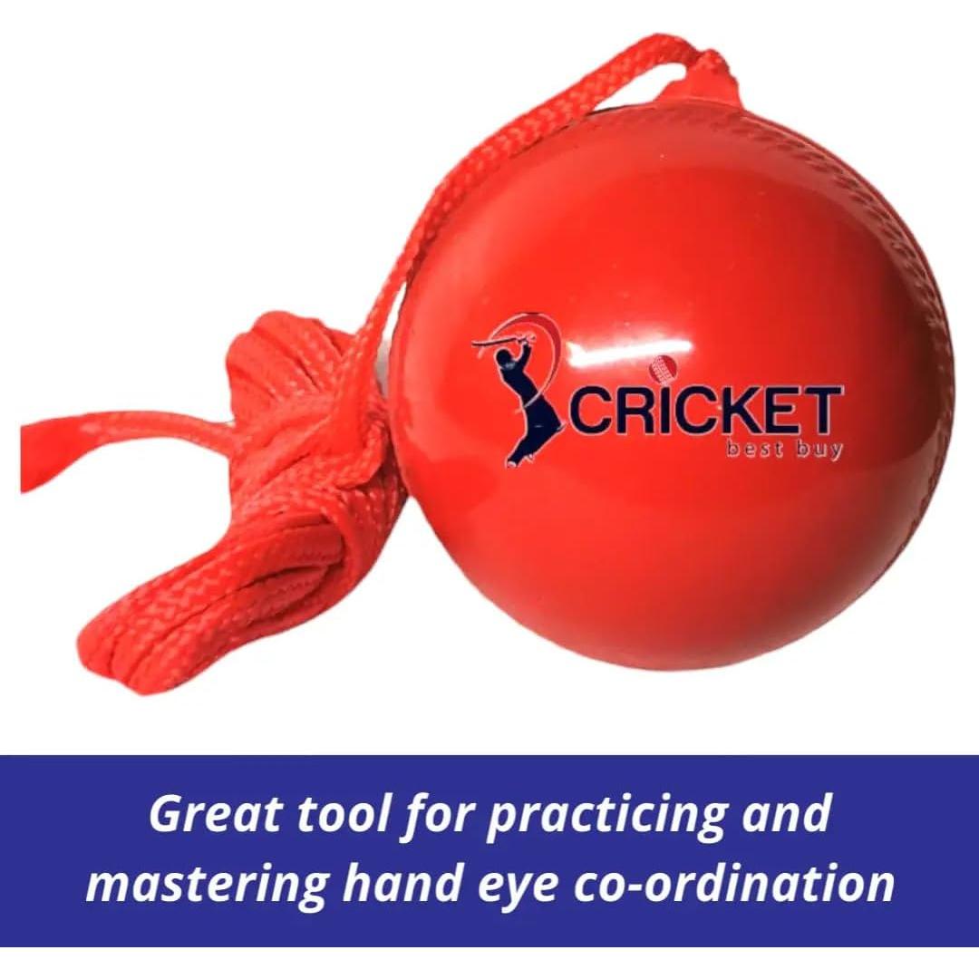 Pelota de Cricket Colgante Bratla con Cuerda PVC 218g