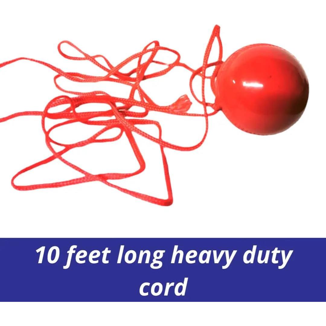 Pelota de Cricket Colgante Bratla con Cuerda PVC 218g