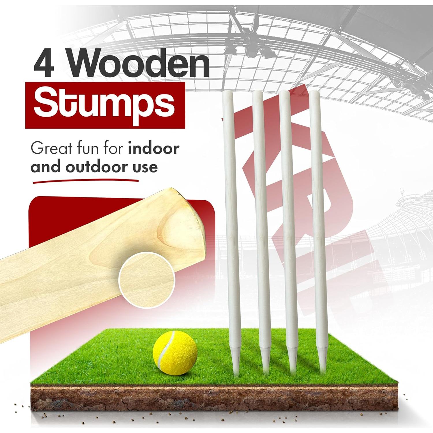 Juego de Cricket para Niños Krisp Sports - Bate, Pelotas y Más