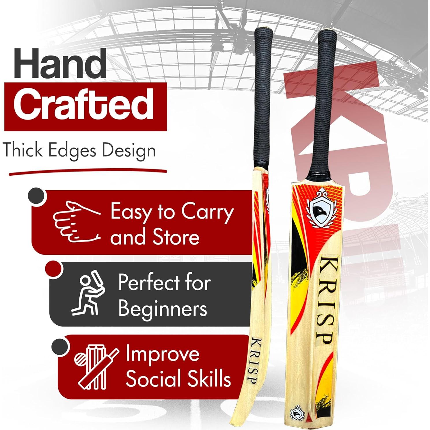 Juego de Cricket para Niños Krisp Sports - Bate, Pelotas y Más