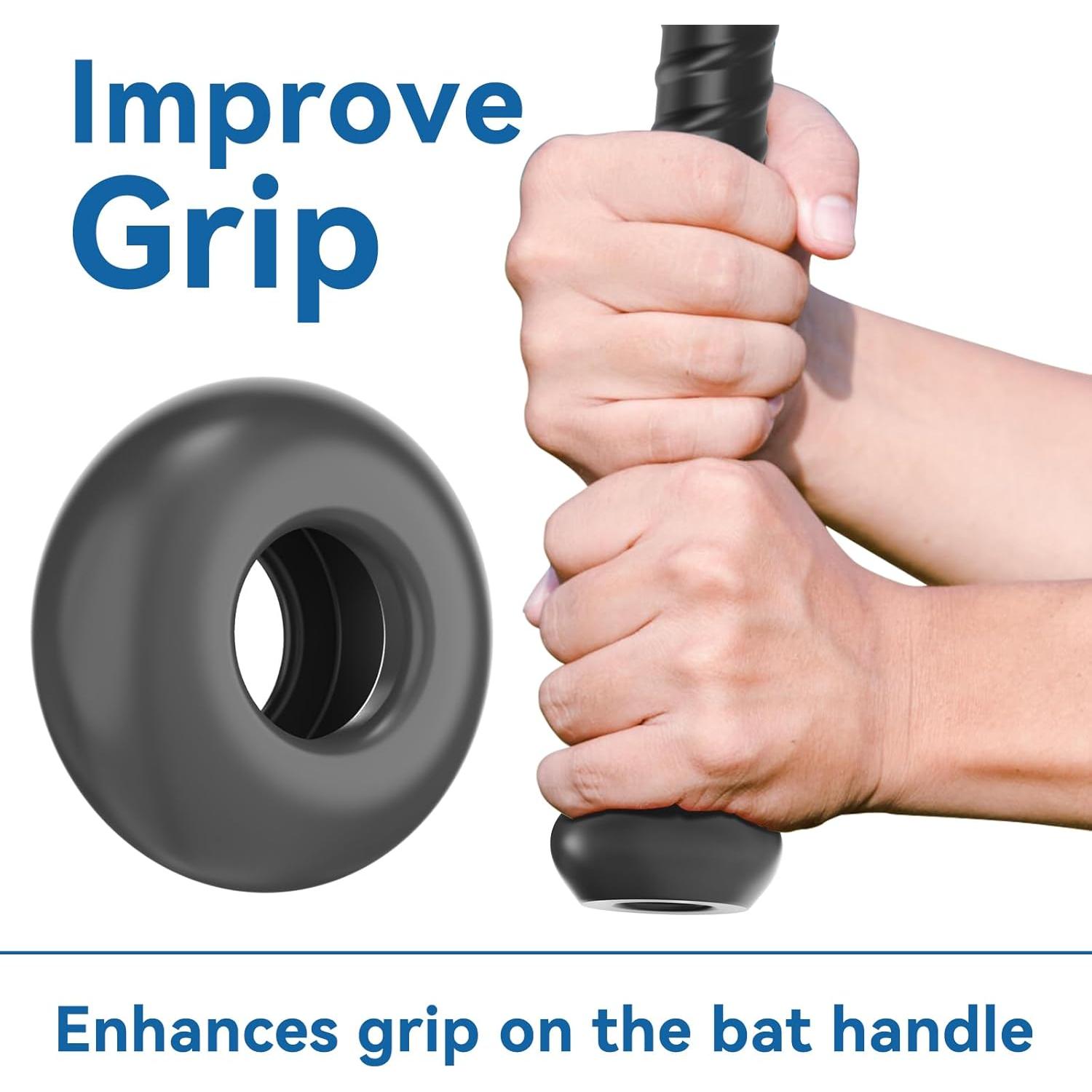 Cubierta de Perilla de Agarre de Bate de Béisbol AISHAIDO - Negro