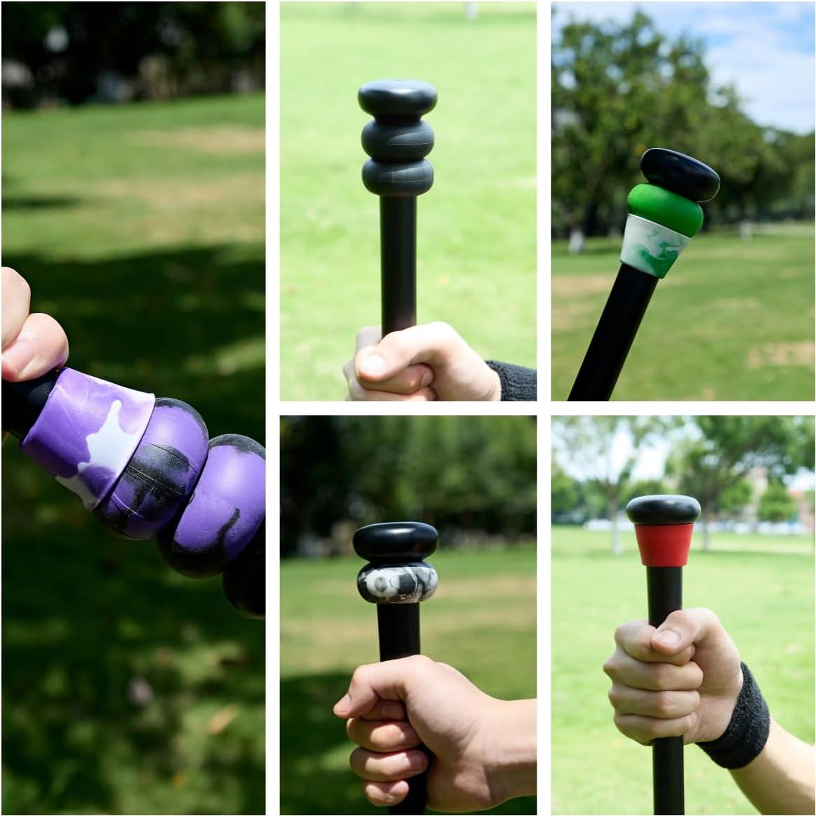 Anillos de agarre para bate Yuyongshuai 8 paquetes + 2 protectores