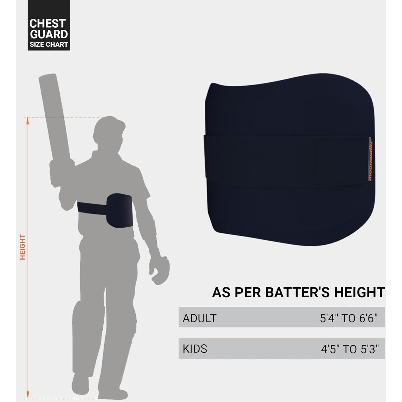 Protector de pecho cricket moonwalkr adulto azul